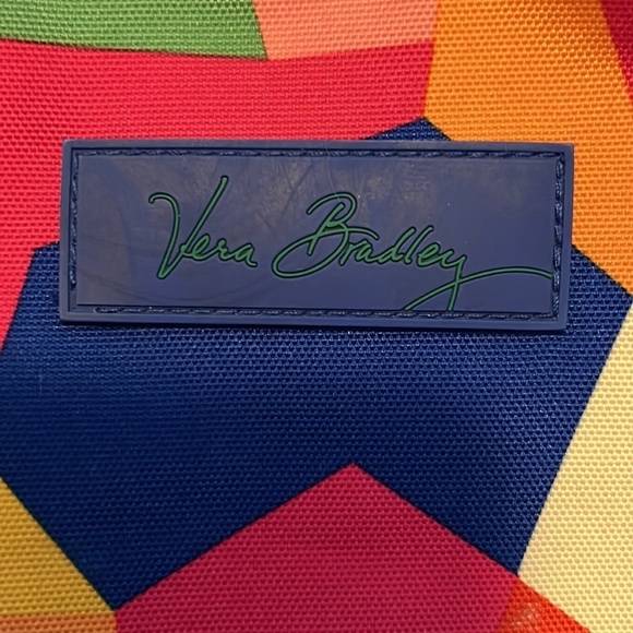Vera Bradley book bag. Multicolored, lots of pockets. Computer safe. - Picture 2 of 11